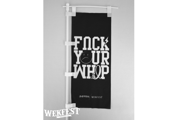 Image of WEKFEST Japan Sticker Fuck your Whip