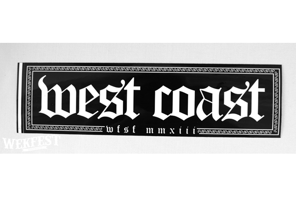 West coast sticker