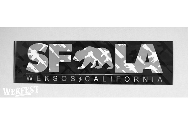 Wekfest California sticker